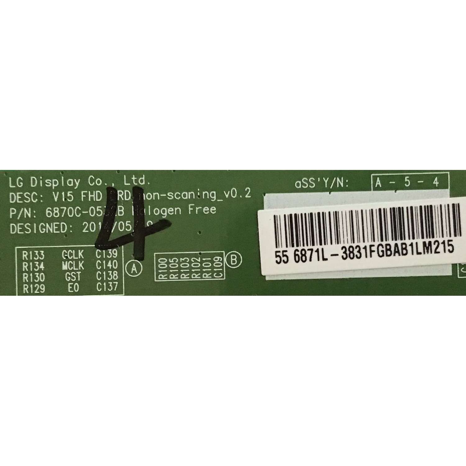 KIT DE TARJETAS PARA TV LG / NUMERO DE PARTE MAIN EBT64465704 / 64465704 / EAX67148704 / FUENTE EAY64549101 / 64549101 / LGP55DJ-17F1 / EAX67209101 / T-CON 6871L-3831F / 6870C-0532B / PANEL NC550DUE-AAFX1 / MODELOS 55LJ550M-UB / 55LJ550M-UB.BUSYLJR - Imagen 2